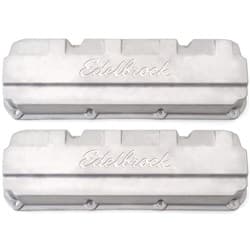 RACING VALVE COVERS FORD 351C SAND CAST WITH EDELBROCK LOGO EDELBROCK - 4267
