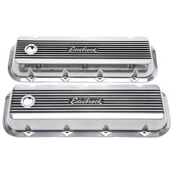 ELITE 2 SERIES VALVE COVERS 396-502 BBC, TALL WITH LOGO EDELBROCK - 4275