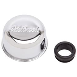 CHROME VALVE COVER BREATHER PUSH-IN STYLE, WITH LOGO EDELBROCK - 4405