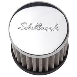 CLEANABLE VALVE COVER BREATHER , PUSH-IN, W/LOGO, (K&N STYLE) EDELBROCK - 4420