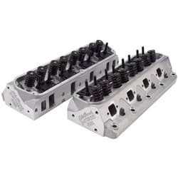 SB FORD 289 302 351W E-STREET HEADS 60CC COMPLETE HYD F/T 2.02 INT SBF EDELBROCK - 5025