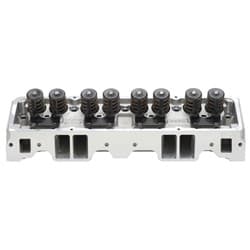 SB CHEV PERFORMER RPM HEAD 64CC, ANGLE PLUG, COMPLETE EDELBROCK - 60999