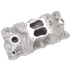 PERFORMER RPM MANIFOLD SBC CHEVROLET QUADRAJET INTAKE EDELBROCK - 7104