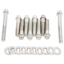 Plated Intk Bolt Kit for 2936   EDELBROCK - 8536