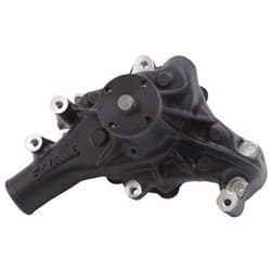 SB CHEV LONG BLACK ALLOY WATER PUMP HI PERF SBC EDELBROCK - 88113