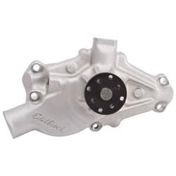 1971 - 82 CORVETTE SATIN SHORT WATER PUMP STD ROTATION SBC EDELBROCK - 8812