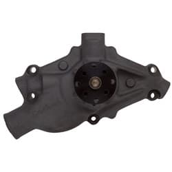 SB CHEV VICTOR SERIES WATER PUMP CIRCLE TRACK BLACK -8 90Â° AUX EDELBROCK - 8816