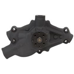 SB CHEV VICTOR SERIES WATER PUMP CIRCLE TRACK BLACK -10 90Â° AUX EDELBROCK - 8819