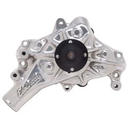 SB CHEV LONG POLISHED ALLOY WATER PUMP HI PERF SBC EDELBROCK - 8821