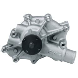 302 351 1986-93 LATE FORD SATIN WATER PUMP REVERSE ROTATION SBF EDELBROCK - 8840