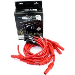 LEAD SET BBC OVER V/C -RED- 10.5MM  90 DIST STD/ STR PLUG EAGLE / ELE105827R