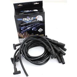 LEADS 10.5 MM BBC OVER COVERS BLACK  STR PLUG/ 90 HEI DIST EAGLE / ELE105836BK