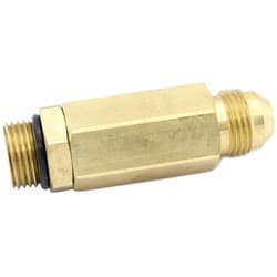 PORT NOZZLE CHECK VALVE, 12PSI -8AN ORB TO FLARE, BRASS ENDERLE - 6009