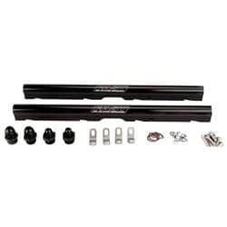 BILLET FUEL RAIL KIT, BLACK FOR 146102 & 146202 MANIFOLD COMP FAST 146027B-KIT
