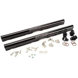 BILLET FUEL RAIL KIT, BLACK LS1 LS6 LSX-R 102mm MANIFOLD FAST 146032B-KIT