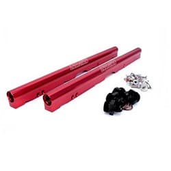 BILLET FUEL RAIL KIT, RED LS2 WITH LSX-R 102mm MANIFOLD FAST 146033-KIT