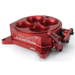 BILLET 4 BARREL 4150 THROTTLE BODY. FLOWS 1375CFM "RED" COMP - 307603