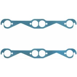 SB CHEV ROUND EXHAUST GASKETS STEEL CORE 1.59" DIA SBC FELPRO - 1426