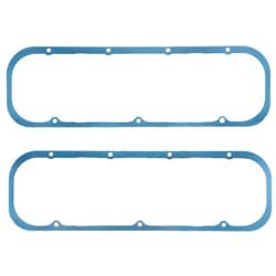 BBC RUBBER VALVE COVER GASKETS  BLUE W/STEEL CORE & LIMITERS FELPRO - 1635