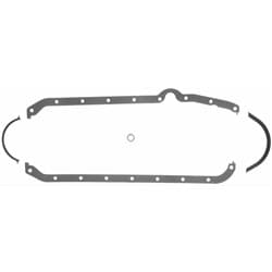 SBC OIL PAN GASKET SET LEFT D/STICK/THICK SEAL*NOTES* FELPRO - 1803