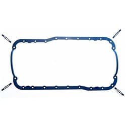 FORD 221-302W OIL PAN GASKET PRE-86, ONE PIECE RUBBER FELPRO - OS13260T