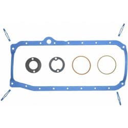 SBC OIL PAN GASKET SET (86-ON) 1 PIECE RUBBER FELPRO - OS34500R