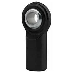 FEMALE ALUM ROD END L/H 1/2"HOLE X 1/2"THREAD BLACK FK CFXL8