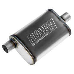 FLOWFX STAINLESS 2.25" MUFFLER OFFSET IN / CENTER OUT FLOWMASTER - 71225