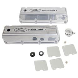 FORD RACING VALVE COVERS SUIT 429-460 POLISHED FORDMS - M-6582-C460