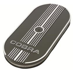 FORD RACING AIR CLEANER OVAL "COBRA" BLACK SUIT SINGLE 4BBL FORDMS - M-9600-C302