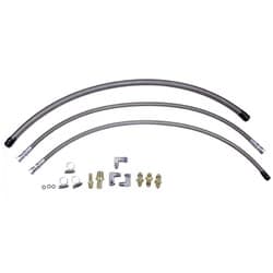HOSE KIT FOR REMOTE RESERVOIR STAINLESS BRAID FLAMING - FR1610