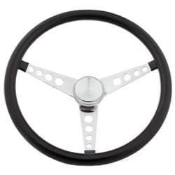 GRANT CLASSIC BLACK15" 3 SPOKE CHROME DRILLED 1" DISH GRANT - 277