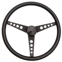 GRANT CLASSIC BLACK15" 3 SPOKE ALL BLACK DRILLED 1" DISH GRANT - 279