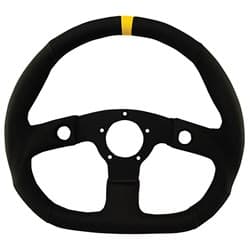 GRANT RACING 13-3/4" D WHEEL BLK VINYL YELLOW MARKER 2 HOLE GRANT - 630