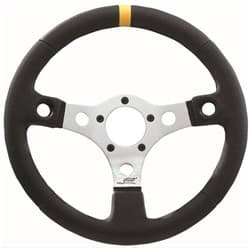 GRANT PERFORMANCE GT WHEEL 13 SILVER, YELLOW CENTER MARKER GRANT - 633