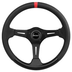 GRANT PERF RACE 13.75" WHEEL 3 SPOKE BLACK, RED LINE 3.5"DISH GRANT - 690