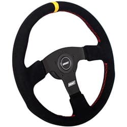 GRANT SUEDE RACING 13.75" BLK SUEDE/PERF LEATHER 3 SPOKE GRANT - 8547