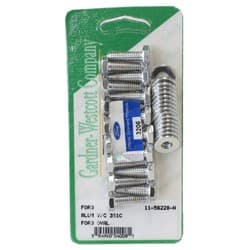FORD 351C VALVE COVER (ALUM) HEX CHROME PLATED  FORD GARDENER - 11-56228-H