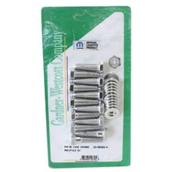 MOPAR INTAKE MANIFOLD BOLTS HEX CHROME PLATED GARDENER - 23-56302-H
