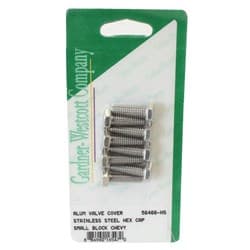 SBC VALVE COVER BOLT KIT S/STEEL HEX SUIT ALLOY COVERS GARDENER - 56466-HS