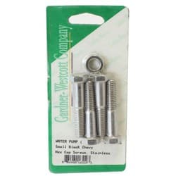 CHEV LONG WATER PUMP BOLT KIT S/STEEL HEX GARDENER - 56467-HS