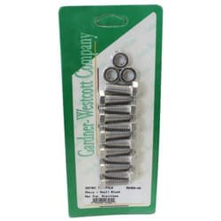 CHEV INTAKE MANIFOLD SBC BOLT KIT S/STEEL HEX GARDENER - 56469-HS