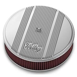 HOLLEY FINNED 14"X3 AIR FILTE POLISH FINISH W/ HOLLEY LOGO HOLLEY - 120-151