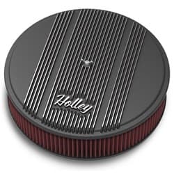 HOLLEY FINNED 14"X3 AIR FILTE BLACK WITH HOLLEY LOGO HOLLEY - 120-153