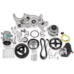 NATURAL MID MOUNT LS ACCESSORY DRIVE SERPENTINE SYSTEM. LS HOLLEY - 20-185