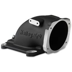 EFI THROTTLE BODY ELBOW, BLACK 4150 INTAKE / LS THROTTLE BODY HOLLEY / 300-240BK