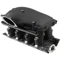 SBF HI-RAM EFI INTAKE MANIFOLD 302W 8.2, BLACK, SIDE T/BODY HOLLEY / 300-308BK