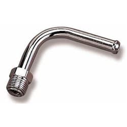 CHROME FUEL LINE,5/8-18 INVERT FLARE , 90 DEG FITS 3/8 HOSE HOLLEY - 34-22