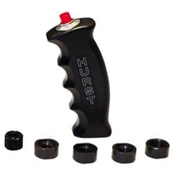 PISTOL GRIP HANDLE BLACK WITH 12V SWITCH, UNIVERSAL THREADS HURST - 1536210