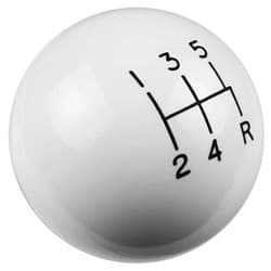 5 SPEED SHIFTER KNOB (3/8-16) WHITE HURST - 1630008